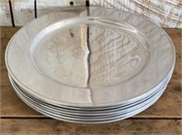 Seven Pewter Plates