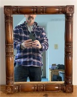Wooden Wall Mirror  15" x 19"