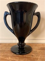 Black Amythest Glass Vase 8"