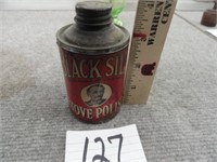 Vintage Black Silk stove polish tin-4'