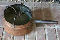Cool Antique Copper and Cast Iron Pot