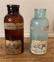 A Pair of Old Bottles Powers & Weightman