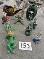 Several Vintage Elf figuries-3" to 5"