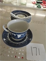 Vintage England, cup & 8 saucers