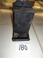 Vintage tin match box holder