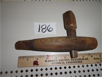 Antique wooden faucet-8" long