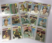 Assorted 1977 Topps Padres Cards - Great Condition