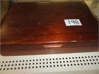 Wooden flatware-case empty