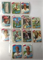 Assorted 1980 Topps Baseball Cards