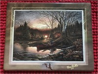 Terry Redlin numbered plaque “morning solitude”