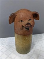 Pig Salt Shaker Art Pottery
