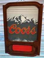 COORS ADVERTISING SIGN 16 X 11