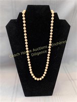 Pearl necklace, collier de perles, 10K gold clasp