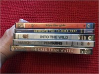 Lot of 5 new DVDS