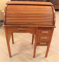 Maple childs roll top desk