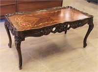 Carved French coffee table