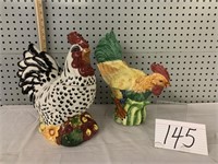 2 CHINA ROOSTERS