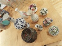 Lenox, Bone China, Unmarked China Vases, etc.