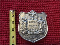 Large metal police badge