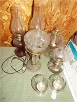 Misc. Oil Lamps & Candle Holders
