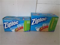 2 BOXES OF NEW ZIPLOC SANDWICH BAGS