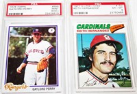 1977, 1978 Graded Cards Perry, Hernandez