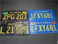 1963 & Other California License Plates