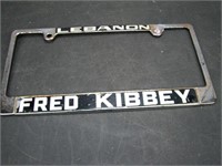 Vintage Chevrolet Dealer License Plate Frame