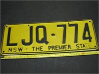 NSW Australia License Plate