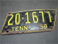 1954 Tennessee License Plate