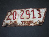 1955 Tennessee License Plate