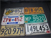 Mixed States License Plates