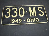 1949 Ohio “Waffle” License Plates