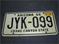 1966 Arizona License Plate