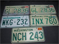 Washington State License Plates