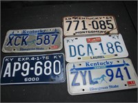 Mixed Kentucky License Plates
