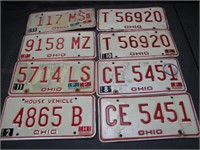 1976-80 Ohio License Plates