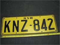 NSW Australia License Plate