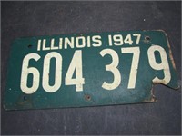 1947 Illinois Fiberboard License Plate