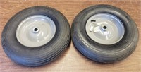Two Unused Utility Tires and Rims 4.80/4.00-8