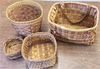 Lot of Four Baskets