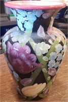 Large Colorful Vase, Approximately 10" Diameter