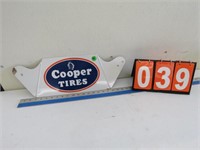 COOPER TIRES TIN SIGN