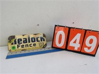 REALOCK FENCE PORCELAIN SIGN