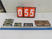 1953 -54 BIKE PLATES, FOSTER BROS., FD PLATE