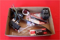 BOX OF MISC. HAND TOOL, ELECTRICAL, ETC.