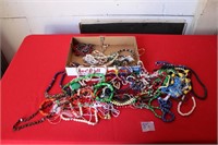 BOX OF MISC. JEWELRY - MOSTLY NECKLACES