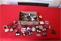 BOX OF MISC. JEWELRY - MOSTLY PIERCED EARRINGS