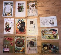 12 x Antique THANKSGIVING Postcards c. 1910