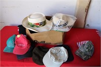 BOX OF MISC. HATS